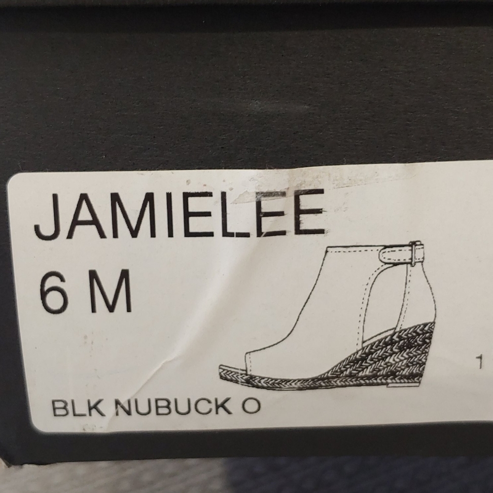 Tahari Jamie Lee Espadrille Wedge Sandal Black-6 - Picture 12 of 14